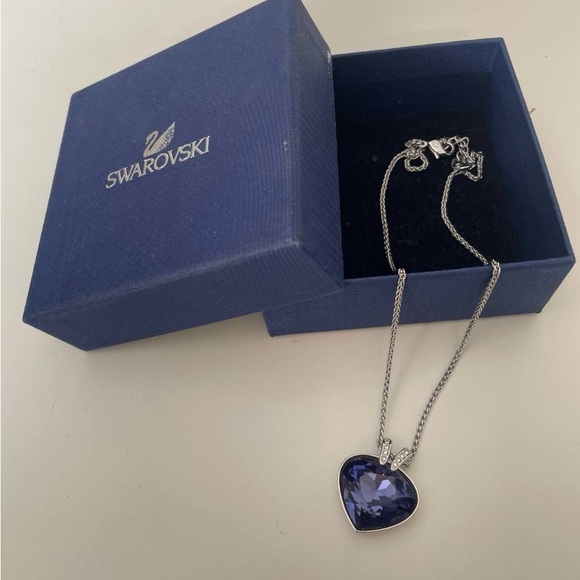 Swarovski Jewelry - Swarovski Amethyst Heart Pendant Necklace
